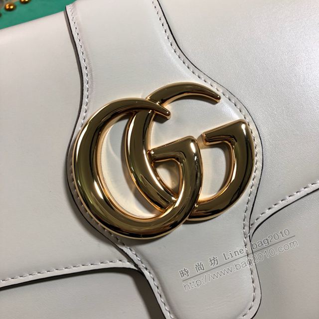 Gucci包 古馳女包 550126 Gucci牛皮單肩女包 Gucci斜挎包 白色  gudj1010